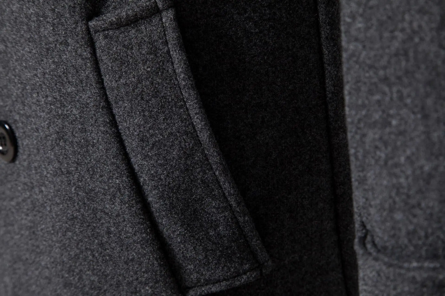 Spring Long Woolen Coats Men Fashion Double Breasted Trench Coats Autumn Turn Down Collar Slim Fit Windbreaker Male Outwear