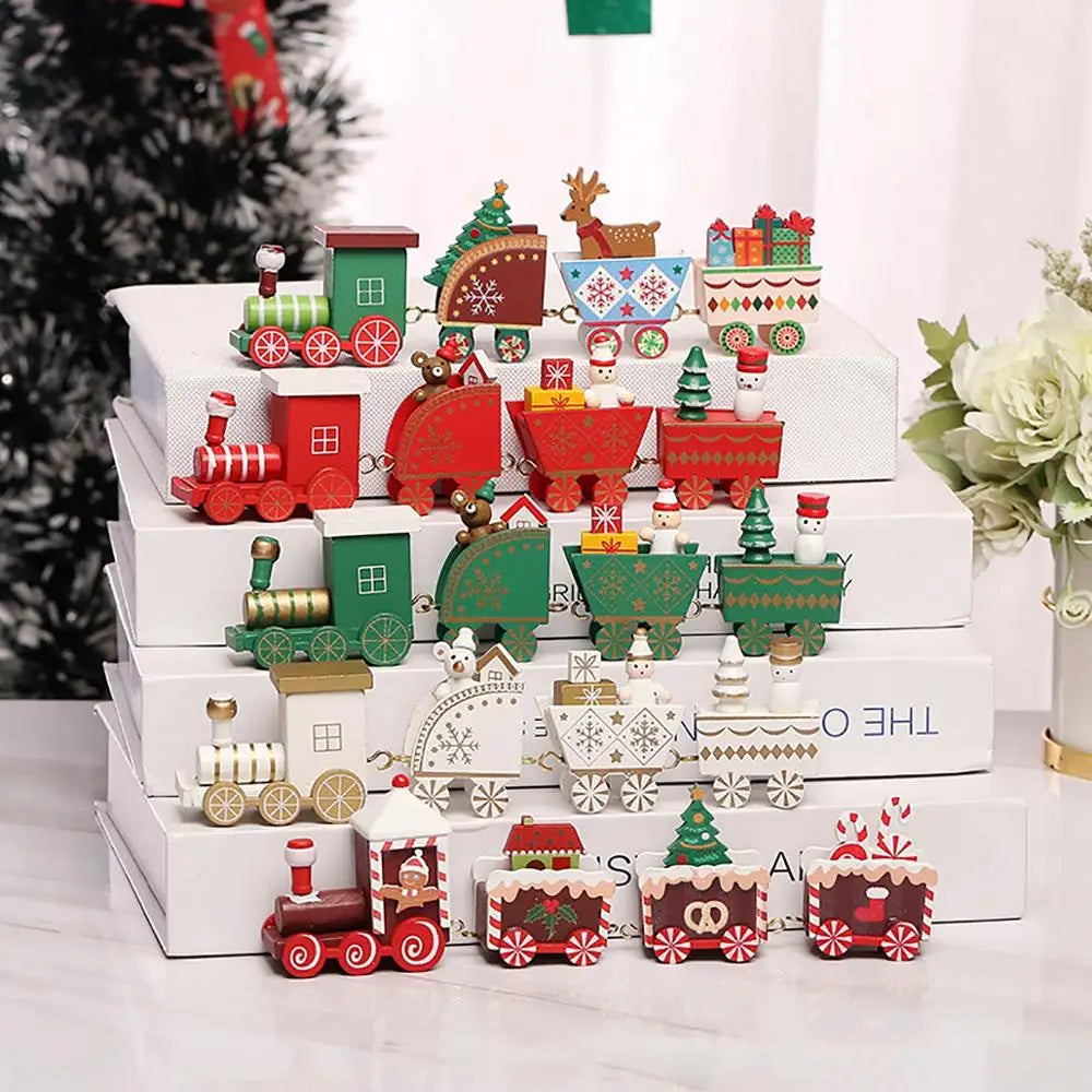 Christmas Train Merry Christmas Decorations For Home 2025 Christmas Ornament Xmas Navidad Noel Gifts Happy New Year 2026 Gifts