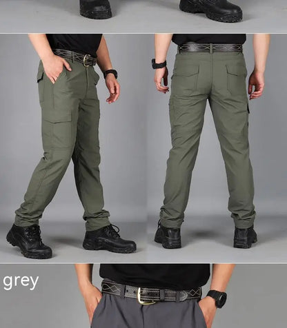 Men City Pants Cargo Trousers Multi-pocket Waterproof Wear-resistant Casual Training Overalls Clothing