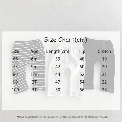 MILANCEL 2026 Autumn Baby Pants 0-3 Y Korean Style Toddler Girls Solid Big PP Leggings Infant Boys Cotton Slim Fit Trousers