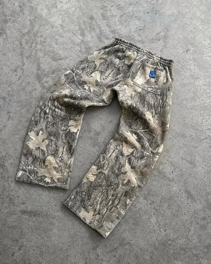 Y2K Streetwear Men Camouflage Pattern Printed High Street Hip Hop Sweat Pants Men Oversized Unisex Casual Camo Baggy Pants