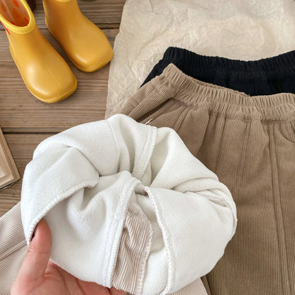 MILANCEL 2025 Spring Autumn Solid Kids Boys Straight Pants Fashion Children Clothing Trousers Brief Jeans for 1-6 Years