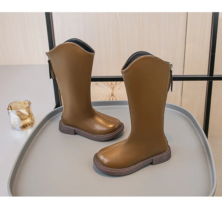 2025 NEW Girls Boots Fashion Cute Autumn Winter Casual Walking Shoes 4 To 12 Years Waterproof Comfortable Girl Ankle Boots