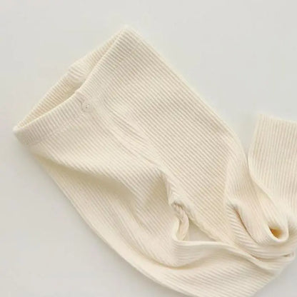 Spring Autumn Ins Boy Girl Baby Ribbed Leggings Children Solid Tight Casual Pants Infant Fashion Cotton Trousers Toddler Clothes