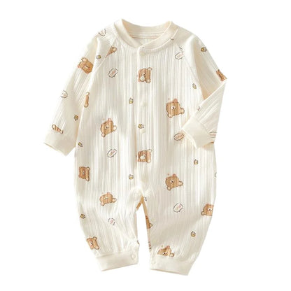 Baby Autumn Clothes Cartoon Bear Printed Romper for Boys Girl Newborn One-Pieces Clothing Cotton Toddler Bodysuit Infant Costume