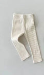 Spring Autumn Baby Boys Girls Ribbed Leggings Cotton Infant Casual Pants Toddler Kids Solid Color Stretch Slim Leggings Trousers