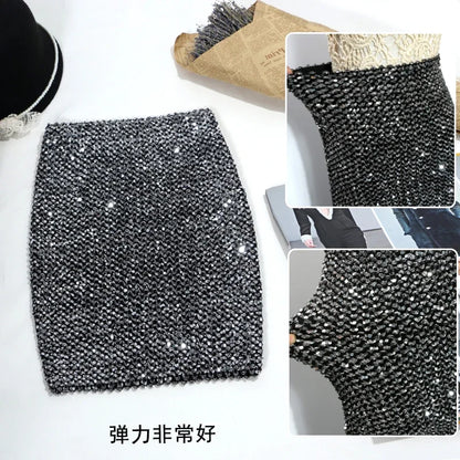 Sequin Skirt with sequins for women Summer style beach short Sequined Skirt Belly Dancer Costume  Sexy High Waist Sequins skirt