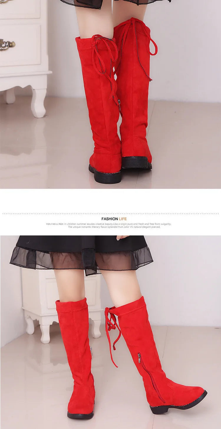 Children Over Knee Boots Girl Shoes Knee Fashion Children Boots Autumn And Winter Princess Girls Boots