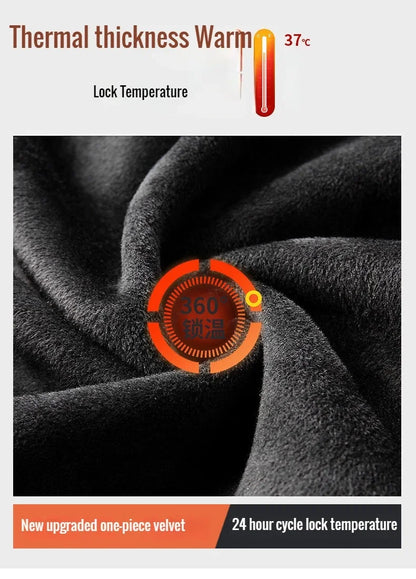 2025 Cargo Pants Men Straight Fit Wide Leg Fleece Lined Trouser Male Winter Fashion Loose Baggy Large Plus Size Warm Streetwear