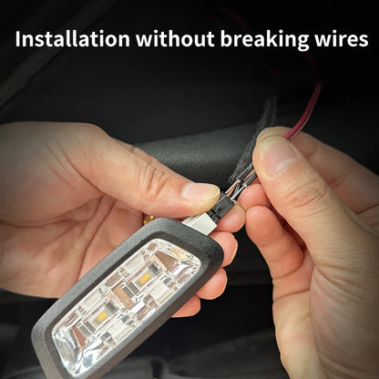 Car high brightness trunk lighting ambient light interior decoration LED wiring free automatic sensing tailgate light strip