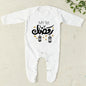 My First Eid/Ramadan Print Baby Sleepsuit Newborn Bodysuit Infant Long Sleeve Romper Ramadan Islamic Muslim Baby Keepsake Outfit