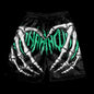 Summer Men's Sports Shorts Fashion Skull Print Pattern Men's Beach Shorts Hawaii Vacation Beach Men's Swimming Shorts S-2XL