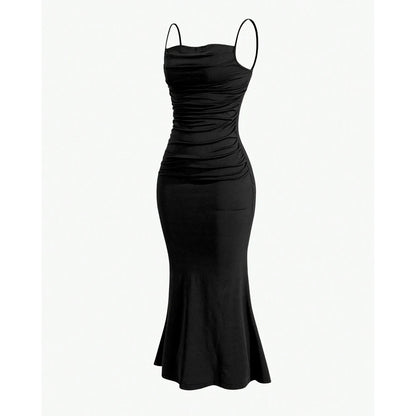 Mia Muse All Seasons Women's Dresses Elegant Party Fitting Slim Spaghetti Strap Mermaid Hem Maxi Fashion Party Dresses