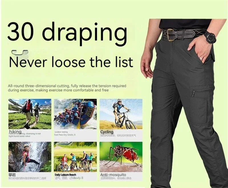 Summer Cargo Pants Men's Four Colors Streetwear Jogger Trekking Hiking Mountain Work Tourism Trousers Pants Hot Sales