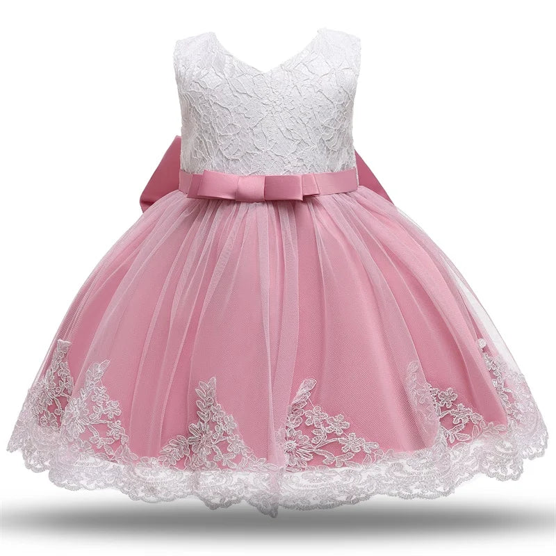 Baby Girls Christmas Dress 3 6 9 12 18 24 Months Toddler Newborn Lace Princess Dress 1 Year Old Birthday Party New Year Costume