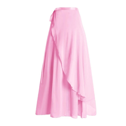 Women Wrap Dance Skirt Girls Long Dance Skirt Ballet Wrap Skirt Dance Skate Over Scarf Skirt Dancewear