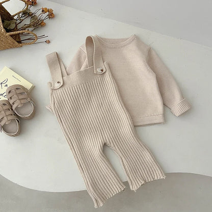 Baby Boys Girls Knitted Pants Children Casual Fashion Jumpsuits Kids Autumn Spring Trousers 2025 New Infant Clothing 0-3 Years