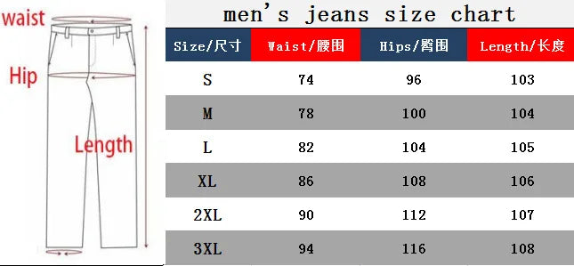 Vintage Men Jean Denim Pants Washed Pockets Mid Waist Zipper Fly Loose Fit Punk Style Distressed Ankle Length Straight Jeans