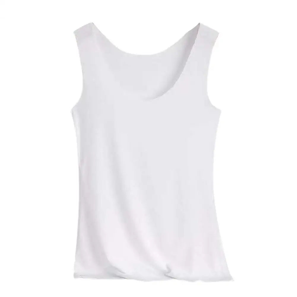 Summer Women Tank Tops Camisole Seamless Stretchy Slim-fitting Off Shoulder T-shirt Female Thin Breathable Shirts Undershirt