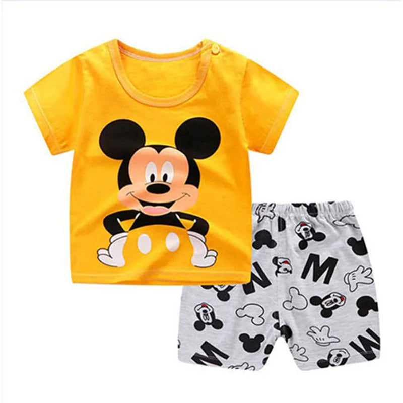 1 2 3 year Baby Clothing Girls Boys Cotton Suit for Children Two Clothes Sets for Babies Newborn Baby Clothes