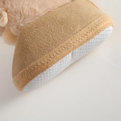 Newborn Toddler Warm Boots Winter First Walkers baby Girls Boys Shoes Soft Sole Fur Snow Booties Kids Snow Boots for 0-18M Bebe