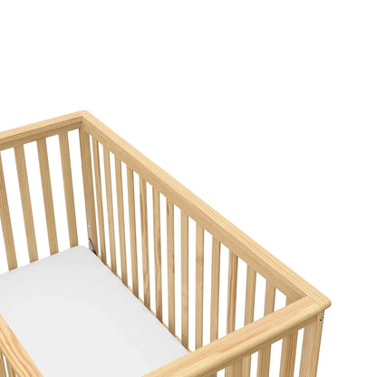 4-in-1 Convertible Crib (Natural) - Converts to Daybed, Toddler Bed, and Full-Size Bed, Fits Standard Full-Size Crib Mattress, A