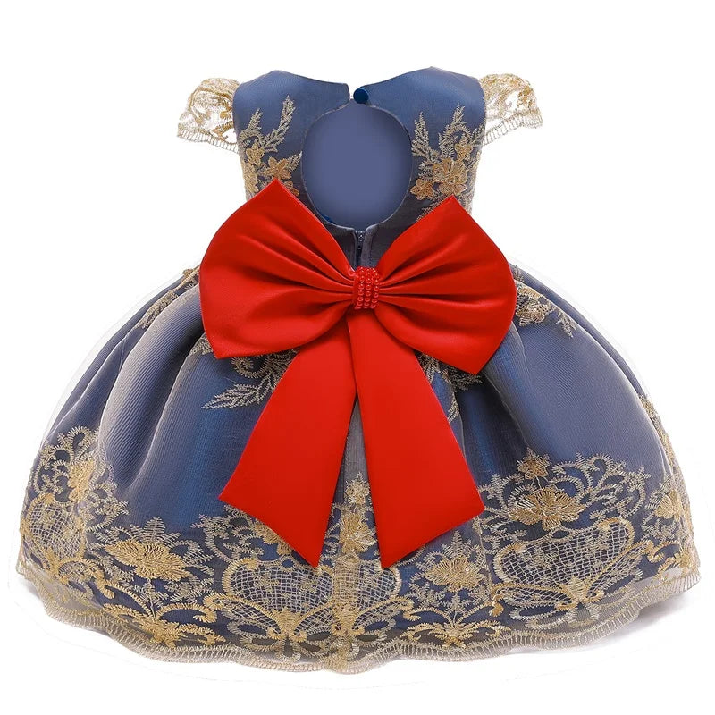 Baby Girls Christmas Dress 3 6 9 12 18 24 Months Toddler Newborn Lace Princess Dress 1 Year Old Birthday Party New Year Costume