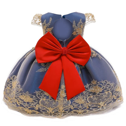 Baby Girls Christmas Dress 3 6 9 12 18 24 Months Toddler Newborn Lace Princess Dress 1 Year Old Birthday Party New Year Costume