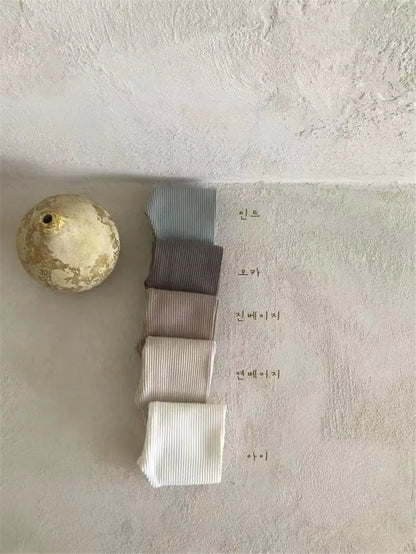 New Baby Cotton Ribbed Leggings Solid Cotton Infant Stretch Pants Soft Comfortable Toddler Pants Kids Boys Girls Trousers