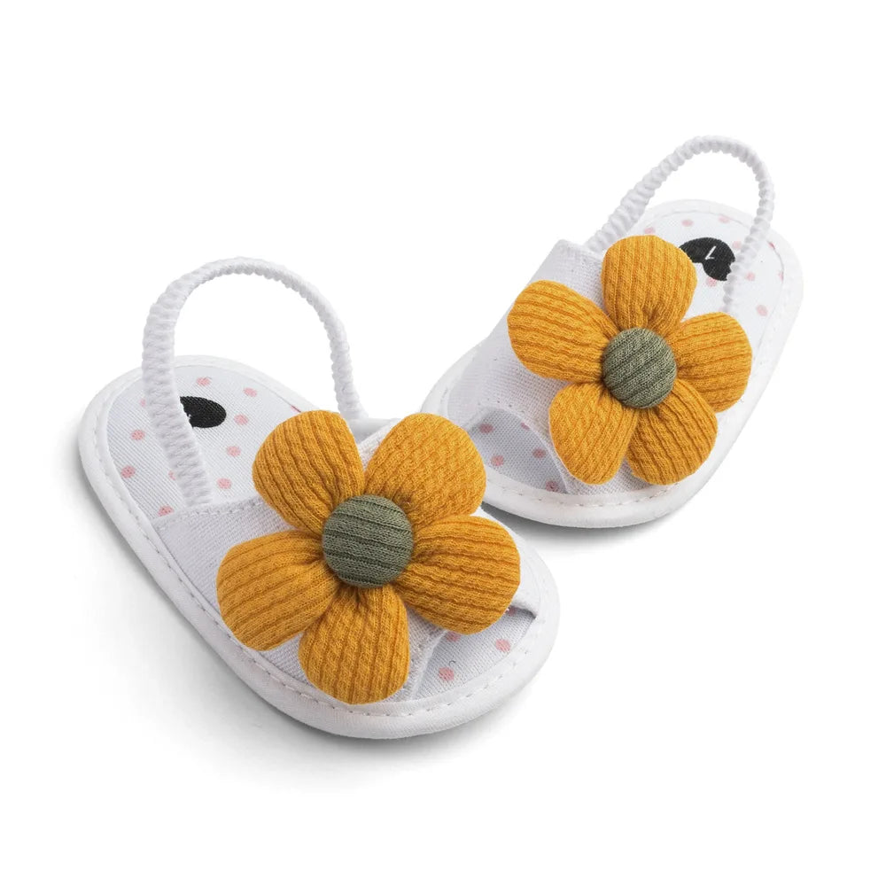 Summer New Sunflower Baby Sandals Soft Bottom Baby Toddler Shoes 0-1 Years Old Baby Girls  Baby Shoes Girls  Baby Boy Shoes