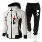 Men's Winter Tracksuit Hoody Hoodies+ Pant High Neck 2-Pcs Set Brand Casual Coldproof Male Sports Cloth Ski Sweat Suit Streetwear