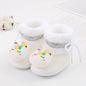 Baywell Cute Cartoon Animal Newborn Baby Boots Winter Plush Snow Booties for Boy Girl Soft Soled Comfortable Warming Shoes