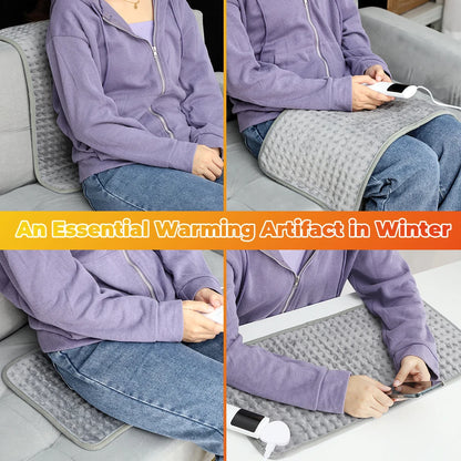 Electric Heating Blanket for Home Use - 9 Levels Thermal Heated Mat Home Soft Safe Winter Body Back Leg Warmer Pads 60*30cm