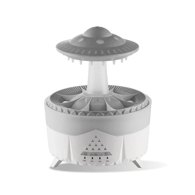Rain Cloud Humidifier Water Drip with Remote Raindrop Humidifier Rain Cloud Diffuser Mushroom Air Humidifier with Rain Lamp