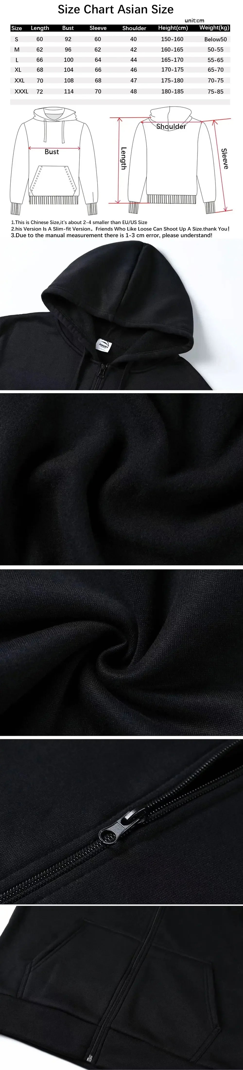 Rapper Frank Hip Hop Oversized Zipper Hoodie Ocean Hip-Hop Fashion Zip Up Jacket Men's Blond Vintage Sweatshirt Male Streetwear