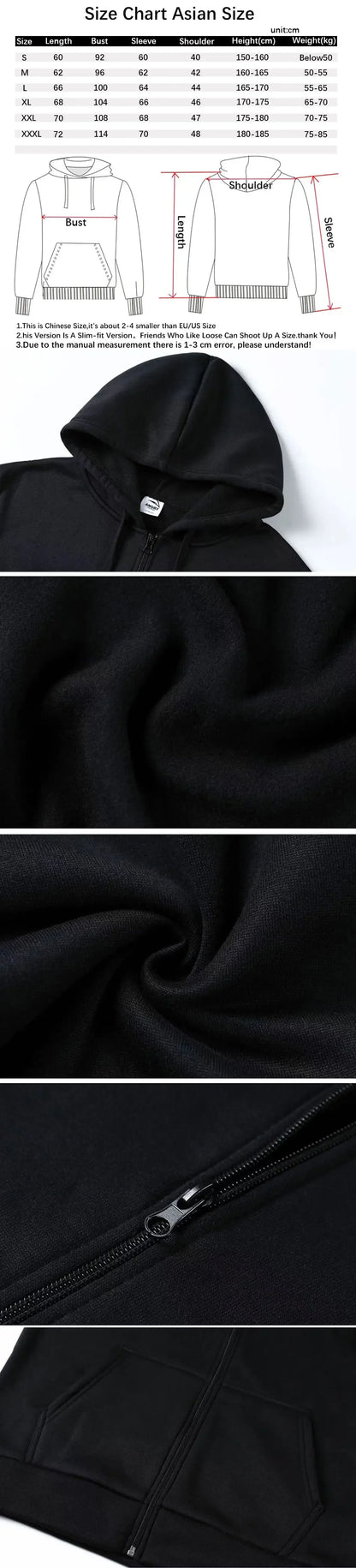 Rapper Frank Hip Hop Oversized Zipper Hoodie Ocean Hip-Hop Fashion Zip Up Jacket Men's Blond Vintage Sweatshirt Male Streetwear