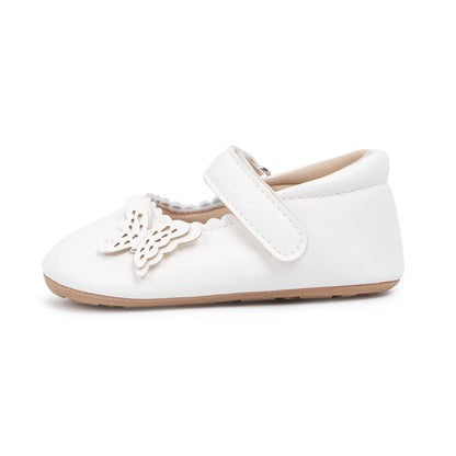 Girls Princess Shoes Bowknot Rubber Sole Anti-slip PU Leather Baby Shoes Newborns First Walkers Crib Shoes Spring Autumn