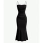 Mia Muse All Seasons Women's Dresses Elegant Party Fitting Slim Spaghetti Strap Mermaid Hem Maxi Fashion Party Dresses