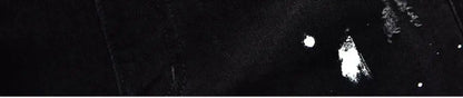 Fashion Trendy Slim Denim Jeans Men Distressed Ripped Holes Patches Spring Autumn Casual Design Korean Luxury Clothing Trousers