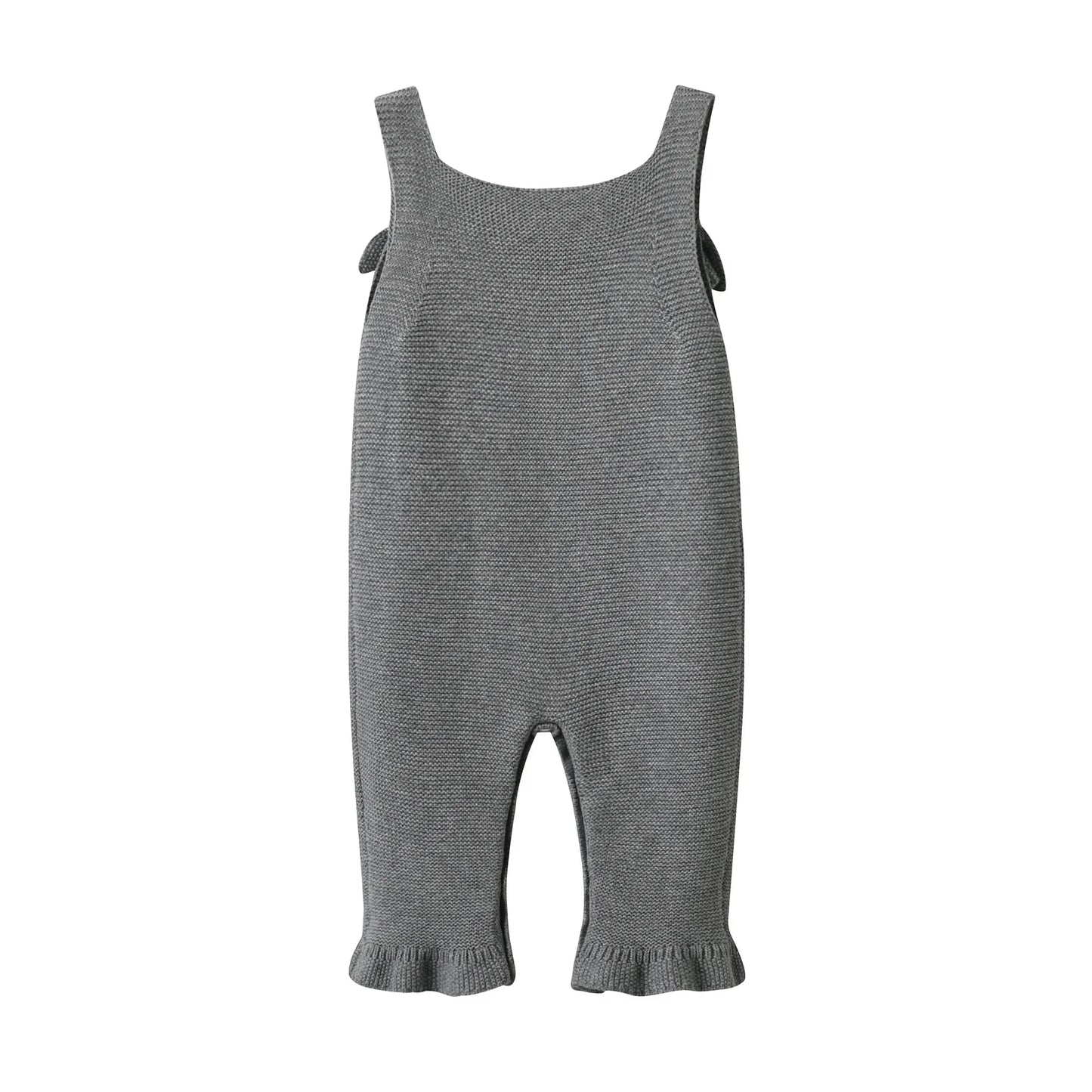 Toddler Newborn Baby Girl Jumpsuit Suspenders Costumes Outfit Knit Bodysuit Solid Color Sleeveless Knitted Sling Autumn Winter