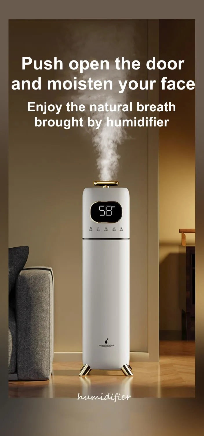 8L Humidifier Home Silent Bedroom Sprayer Heavy Fog Pregnant Woman Baby Floor Type Remote Control Household