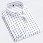 Brand New Men Shirt Male Dress Shirts Striped Men's Casual Long Sleeve Business Formal Plaid Shirt camisa social
