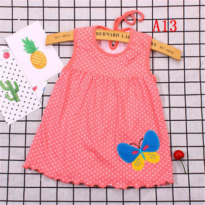 0-24M New born Cotton Flower Sleeveless Dresses Baby Girls Summer Multi Pattern Clothes Kids Princess Dress for 0-2Y Children