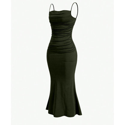Mia Muse All Seasons Women's Dresses Elegant Party Fitting Slim Spaghetti Strap Mermaid Hem Maxi Fashion Party Dresses
