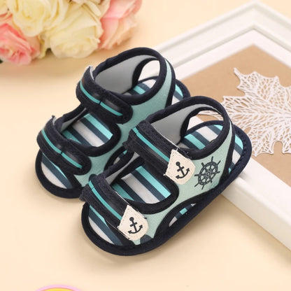 Lucky Blue Newborn Infant Toddler Boy Girl Casual Breathable Soft Cloth Bottom  Anti-slip PU Leather First Walkers Canvas Shoes