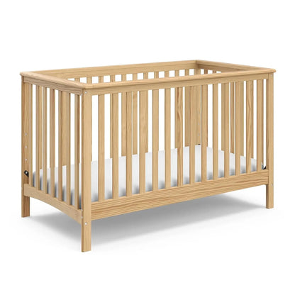 4-in-1 Convertible Crib (Natural) - Converts to Daybed, Toddler Bed, and Full-Size Bed, Fits Standard Full-Size Crib Mattress, A
