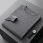 100% merino cashmere sweater men's round neck pullover business casual fashion top knitted loose men's Jacket