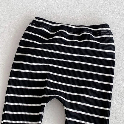 MILANCEL 2026 Autumn Baby Pants 0-3 Y Korean Style Toddler Girls Solid Big PP Leggings Infant Boys Cotton Slim Fit Trousers
