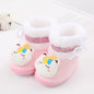 Baywell Baby Boots Newborn Winter Plush Snow Booties for Infant Boys Girls Soft Comfortable Lace Up Warming Shoes