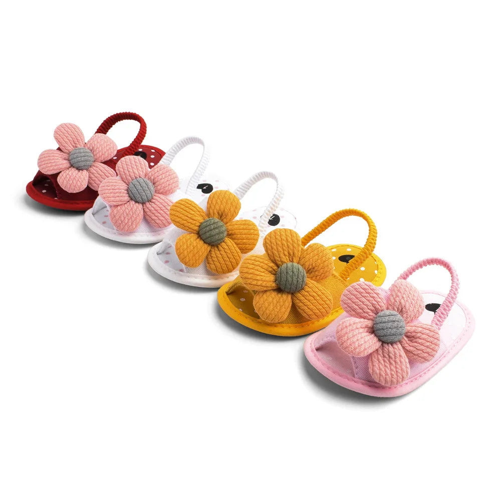 Summer New Sunflower Baby Sandals Soft Bottom Baby Toddler Shoes 0-1 Years Old Baby Girls  Baby Shoes Girls  Baby Boy Shoes